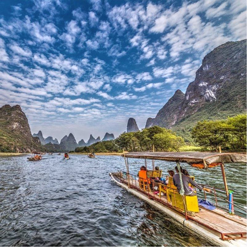 【桂海晴岚】含高铁票桂林旅游遇龙河纯玩5天4晚阳朔漓江五日游