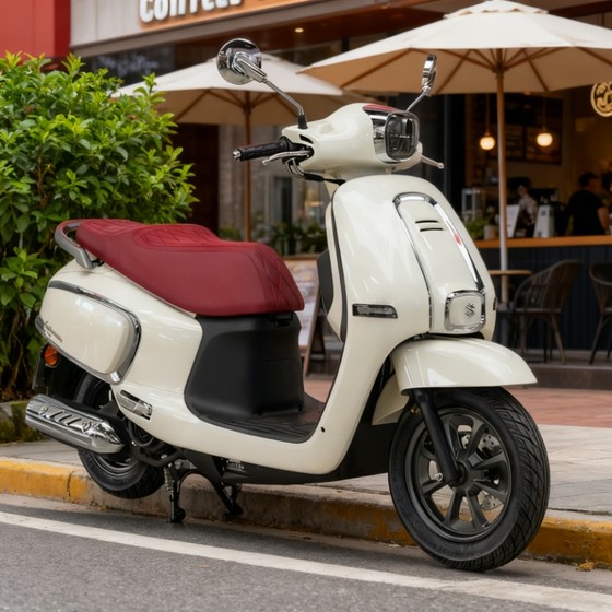 
Suzuki US retro 125 scooter fuel-powered four-season commuting for men and women, fuel-saving National IV electric injection vehicle