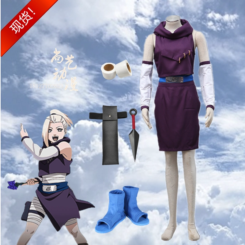 Naruto Yamanaka Ino trang phục 1st thế hệ cos trang phục phiên bản vị thành niên anime trẻ em giai đoạn cosplay phù hợp với nữ