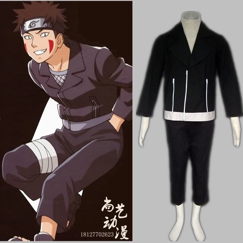 Naruto-Inuzuka Kiba cos quần áo và quần áo Shippuden phiên bản cosplay quần áo nam