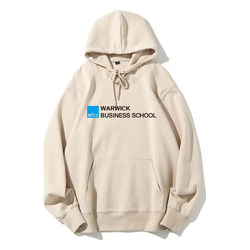 Warwick Business School Pullover Hoodie Class Uniform Souvenir Graduation Party Fleece-Lined