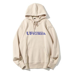 Uf University of Florida Hooded Sweatshirt University of Florida Commemorative Fleece-Lined Thickened Hip-Hop Style