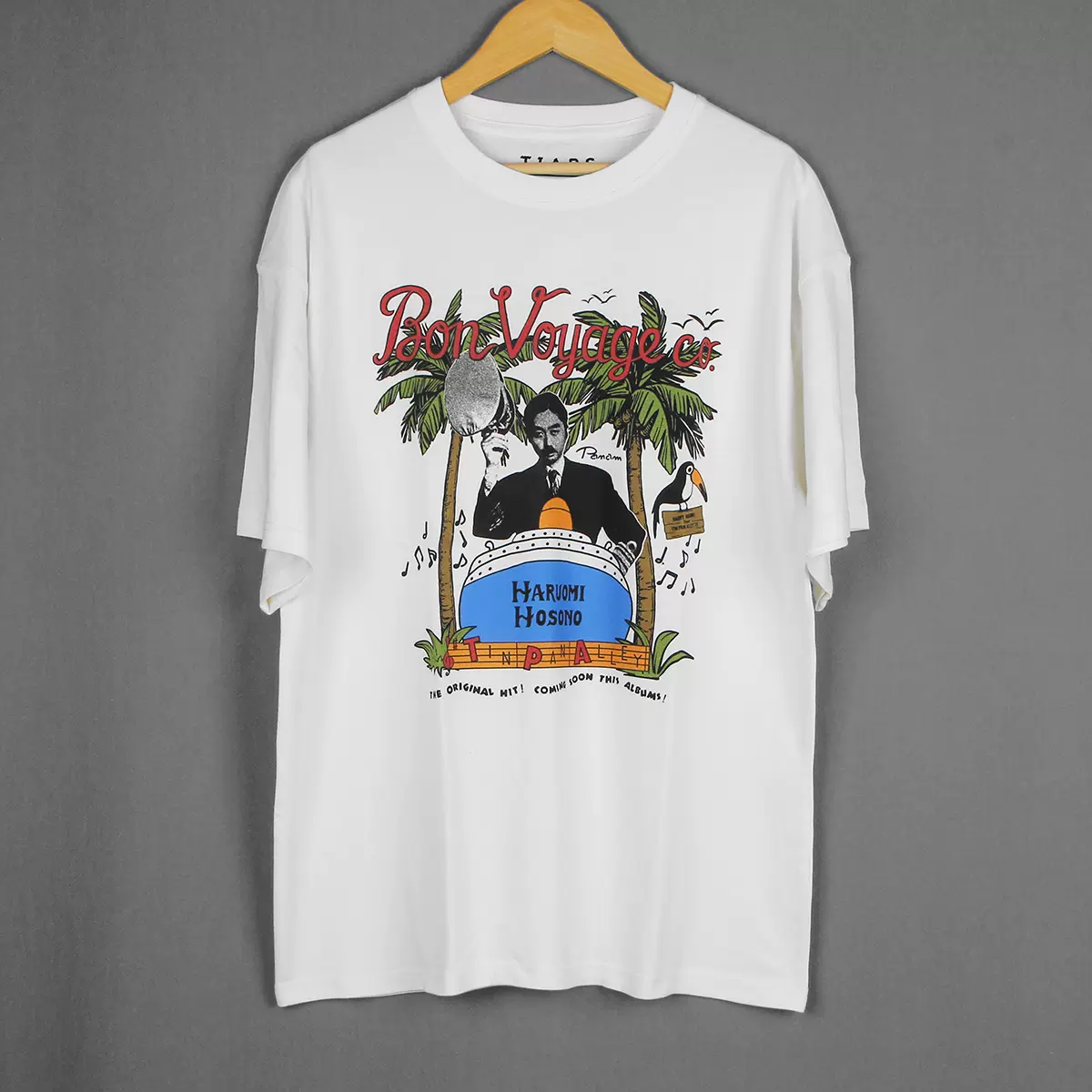 細野晴臣泰安洋行Bon Voyage Hosono音樂純棉寬鬆落肩休閒短袖
