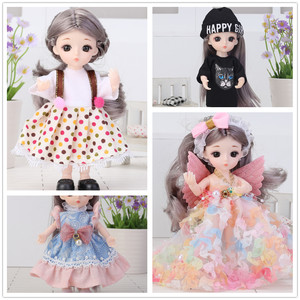 
16cm Doll Simulation Exquisite Toy Girl Princess Clothes Skirt Gift Set Wedding Dress