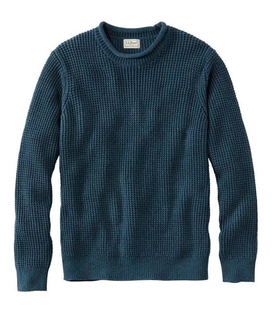 L.L.Bean men's sweater pullover pure cotton knitted warm daily autumn ...