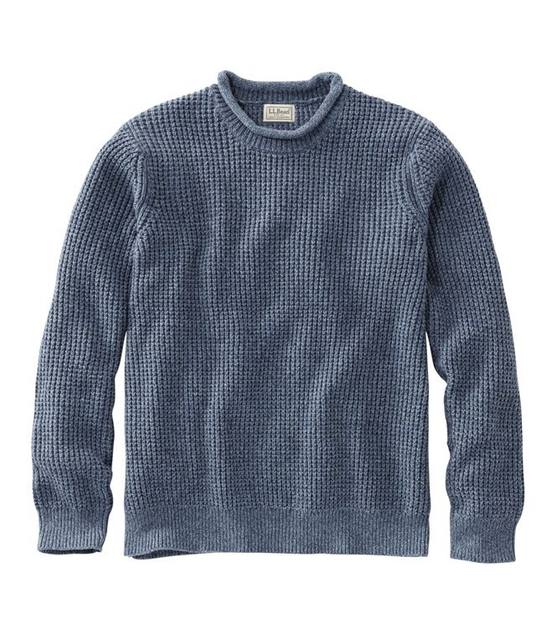 L.L.Bean men's sweater pullover pure cotton knitted warm daily autumn ...