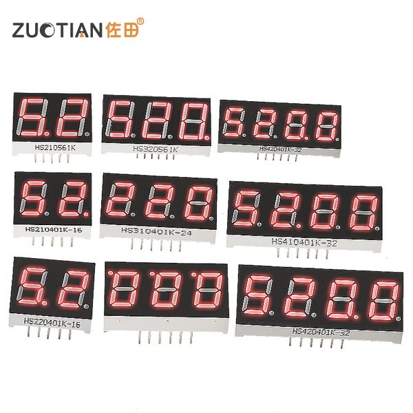 Digital Tube 0.56 0.36 Inch - Common Cathode/Anode Red Display Tube ...
