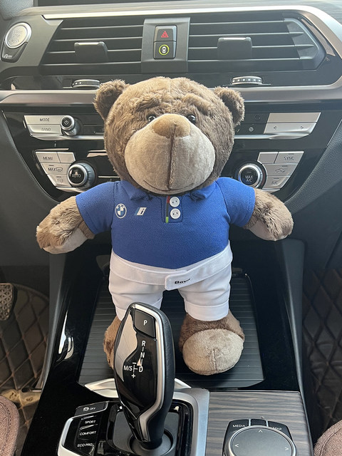 Bear doll suitable for BMW Bava racing bear backpack new energy ...