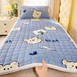 2025 New Milk Velvet Student Dormitory Mattress with Cotton Padding, Thickened Mattress Pad for Autumn and Winter, Warm Bed Protector