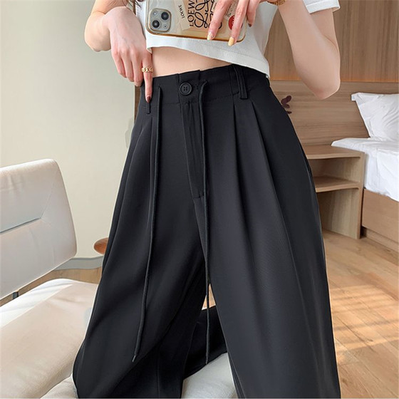 Clear warehouse picking counters to withdraw the extra large size fat MM300*0.5kg straight pants female fashion western pants female casual trousers female