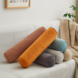 Sofa Cylindrical Pillow, Round Pillow, Lumbar Pillow, Living Room Headrest, Sofa Headrest, Round Pillow, Lumbar Cushion, Removable and Washable