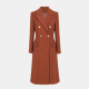 Lan Rose Large Size Women's Customer-supplied Double Twill Long Sleeve Dress Mid-length Twill Dual-purpose Long Skirt