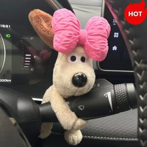 
(New Big Eyes) Cute Handmade Dog Doll Car Interior Ornament Decoration Dolls Hugging Decoration Doll