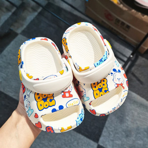 Babu Bean Cool Slippers Summer Children's Anti slip and Antibacterial Baby EVA Lightweight Indoor Soft Sole Shoes Comfortable and Soft to Wear Externally