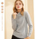 Hengyuanxiang cashmere sweater women's half turtleneck spring and autumn pure cashmere sweater base shirt versatile short pullover sweater
