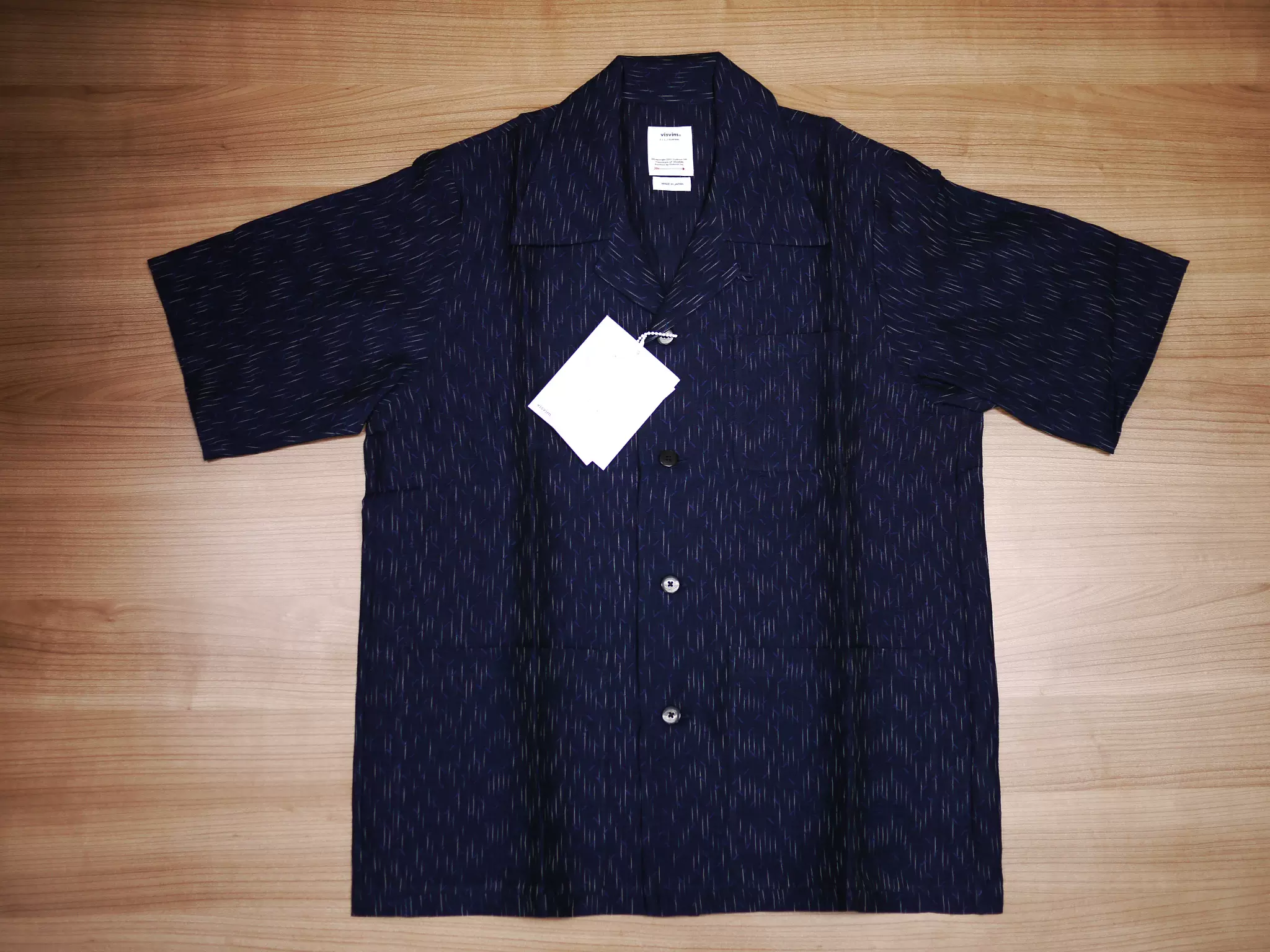 现货】19SS Visvim ELLERY SHIRT S/S 19SS NAVY-Taobao