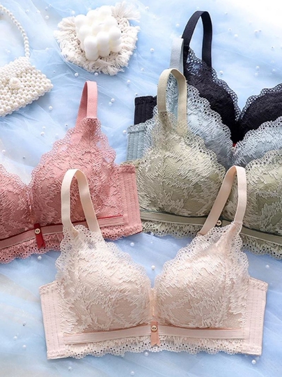 Reggiseno Sexy In Pizzo Con Ferretto - Senza Imbottitura, Design Balcony Per Donna - Foto 5