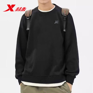 
Xtep pullover round neck long sleeve men's sweatshirt 2025 new sports and casual top loose long sleeve inner men