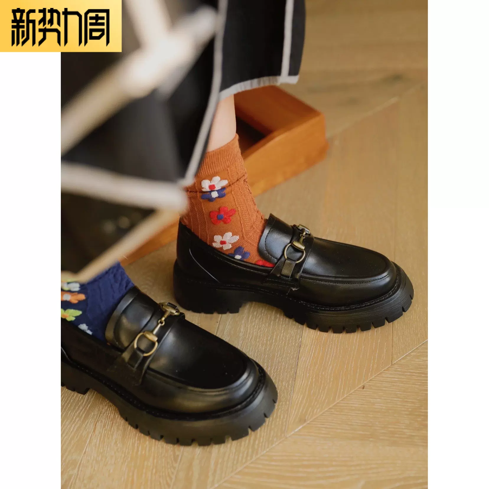 9折上新收藏加购ANN and SAM做旧复古五金松糕锯齿乐福鞋春夏新品-Taobao