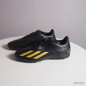 
Adidas DEPORTIVO II TF Men's synthetic leather three-stripe black gold broken nail soccer shoes ID0874