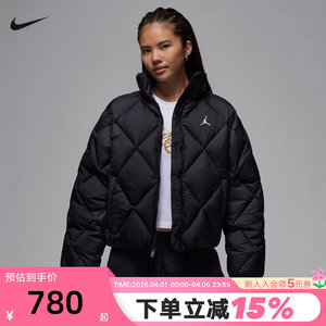 
Jordan Nike Women's Cotton Jacket Winter Warm Bread Jacket Hooded Sports Cotton Jacket HV0418-010
