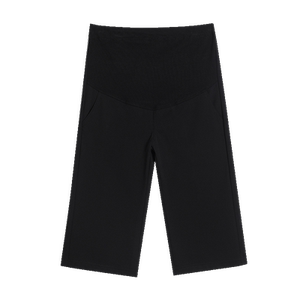 
Maternity suits, summer clothes, women's ice silk quick-drying pants, cropped pants, and summer thin leggings, large size belly shorts