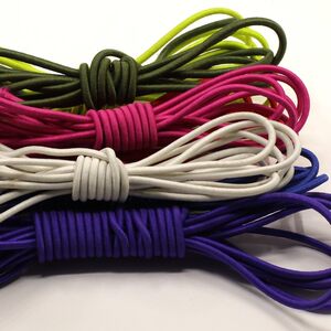
Round elastic rope elastic rope color rubber band elastic band down clothes hem trousers waist rope trousers legs closed