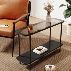 Light Luxury Sofa Side Table, Cream-Style Small Table, Simple Coffee Table, High-End Bedside Table, Movable Tea Table