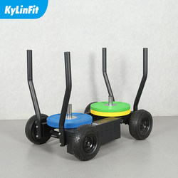 Weight-Bearing Sled, Adjustable Resistance Tank Cart, Barbell Cart, Personal Training Energy Cart, Exercise Bike, Fitness Equipment