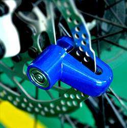 Motorcycle disc brake lock battery mountain equipment