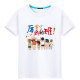 Pure cotton T-shirt class uniform custom logo work clothes short-sleeved printed cultural shirt party group class uniform round neck students
