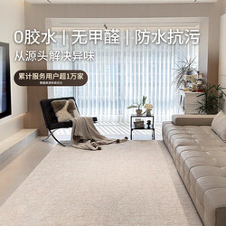 Living Room Carpet, Glue-Free, Waterproof, Stain-Resistant, Italian-Style Retro Bedside Rug, No-Wash, Light Luxury, High-End Feel, Floor Mat, 2026 New Model