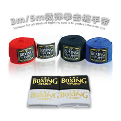 Professional Boxing Bandages with Slight Elasticity 3.5m for Fighting, Hand Wraps for Children and Adults, Muay Thai Combat Wrist Protection Bandages