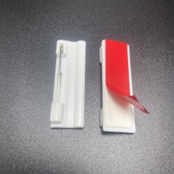 Name Tags for Primary School Students, Badge Pins with Adhesive Backing, Acrylic Self-Adhesive Plastic Pins 4*1.2cm