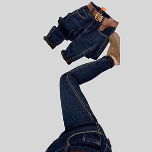 
European goods 2026 fashion trendy denim pencil pants new style versatile loose slimming fashionable ins