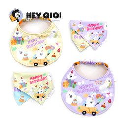 Original Satsuma birthday party series illustration scarf
