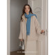 VNOOK stand-up collar embroidered lamb fur coat for women in winter 2024 new long high-end solid color double-sided top