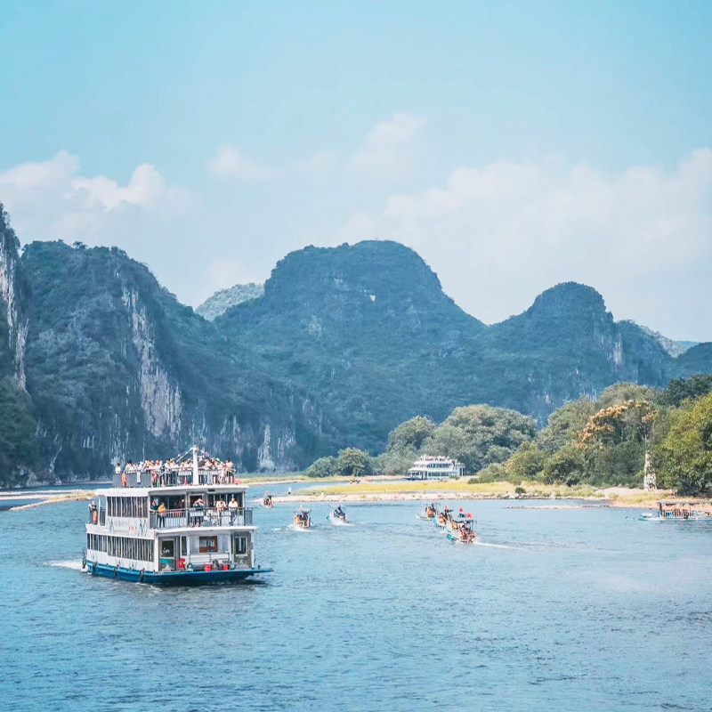 柿子旅拍】阳朔恭城月柿+银杏3天8人小团 遇龙河竹筏+漓江游船