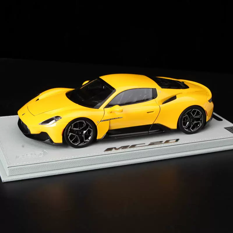 BBR 1/18 玛莎拉蒂Maserati MC20 合金汽车模型全开版黄色-Taobao