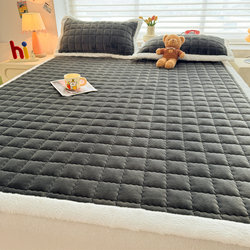 Thickened Milk Velvet Mattress Pad for Home Use, Winter Coral Fleece Blanket, Student Dormitory Bed Cover, Kang Bed Sheet