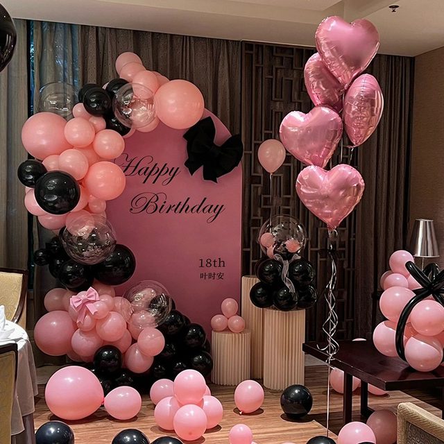 Birthday decoration scene layout for girls 18-year-old coming-of