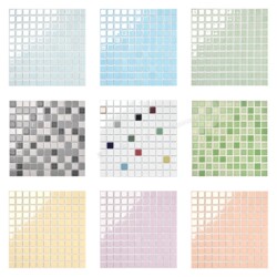Jelly Color Series Ceramic Mosaic Tiles Internet-Famous Hotel and B&B Swimming Pool Restaurant Bathroom Wall Tiles