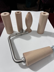 Stainless Steel L-Bar Detachable Handle Side Pressure Cylindrical Handle Tapered Finger Strength Eccentric Handle Wrist Strength Equipment