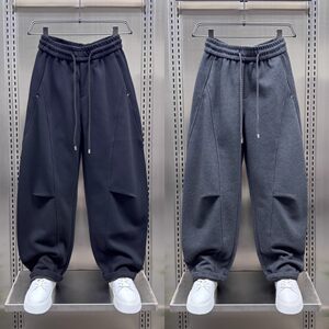 
Extra large size 300*0.5kg American high street fashion brand wide-leg scimitar pants for men spring and autumn new loose straight harem pants