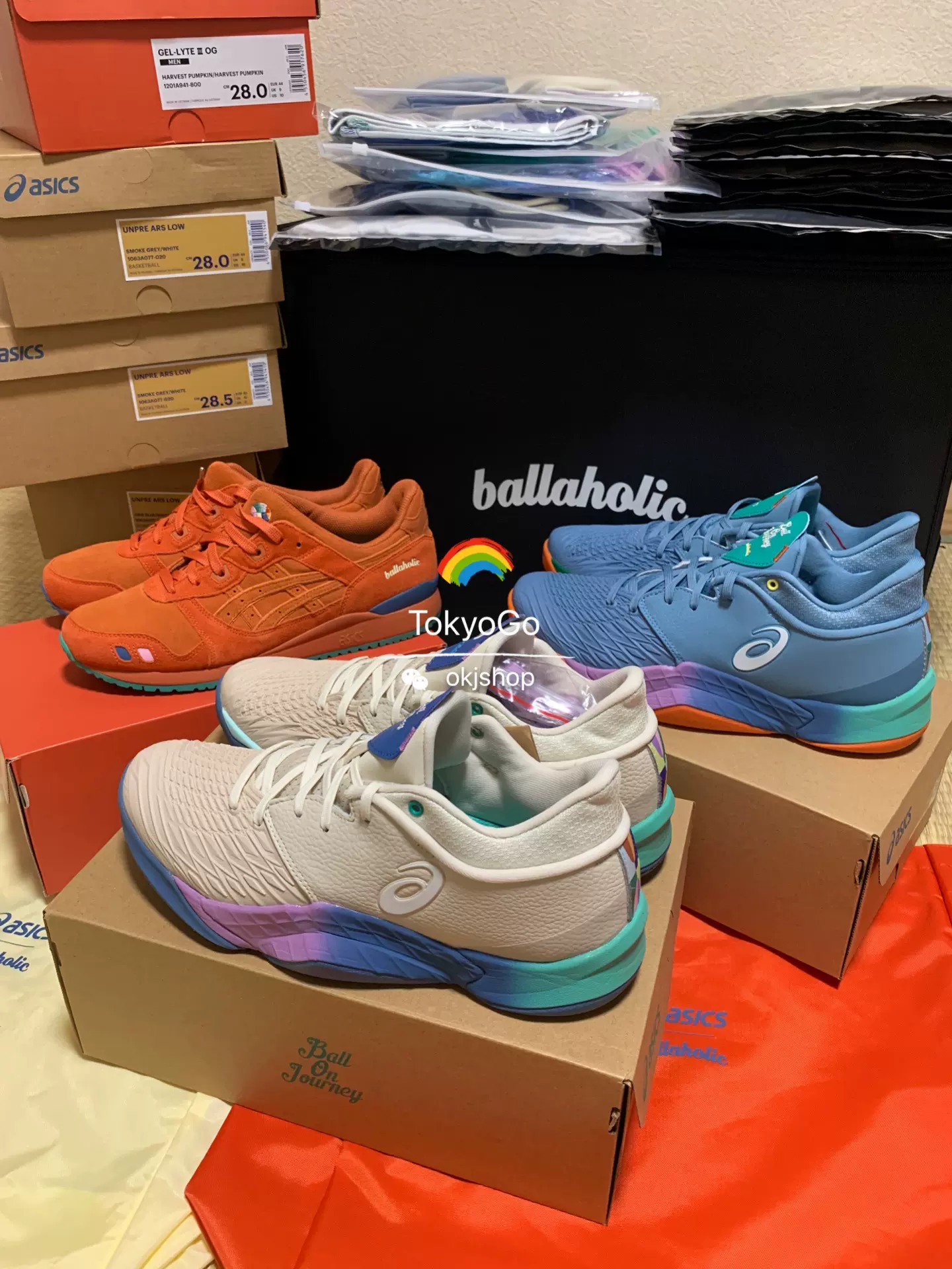 Ballaholic x ASICS亞瑟士聯名UNPRE ARS LOW超限量實戰籃球鞋-Taobao