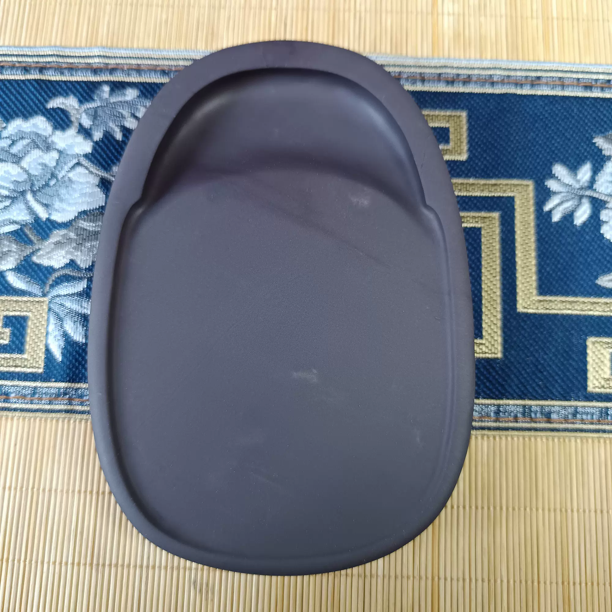 书法研墨专用肇庆端砚三大名坑天青老水岩麻子坑淌池素砚宝蓝通透