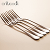 Onlycook fruit fork stainless steel cake fork creative moon cake fork dessert fork fruit sign set of 5