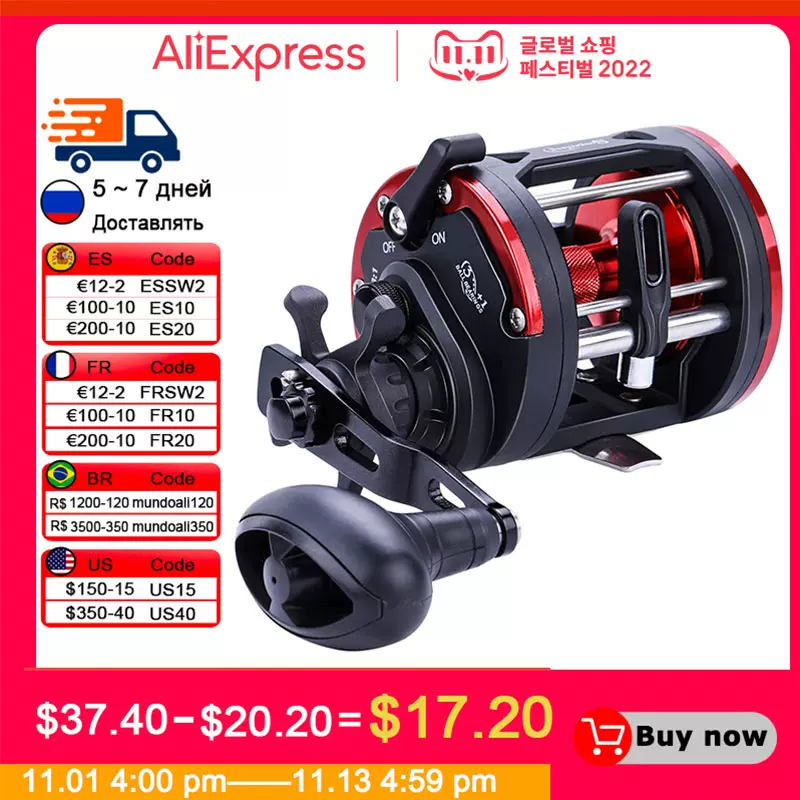 Sougayilang Saltwater Fishing Reels 3+1bb Casting Sea Fishin-Taobao