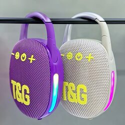 Waterproof Bluetooth Speaker, Super Subwoofer, Card-Insertable Audio, Fm Radio, Mini Outdoor Portable with Carabiner