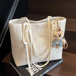 High-End Single-Shoulder Large Bag for Women, Summer 2025 New Versatile Large-Capacity Tote Bag, College Student Class and Commuting Bag